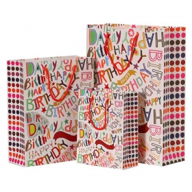 gift paper bag happy birthday