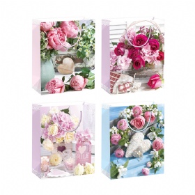 gift paper bag flower design