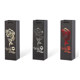 gift paper bag black card